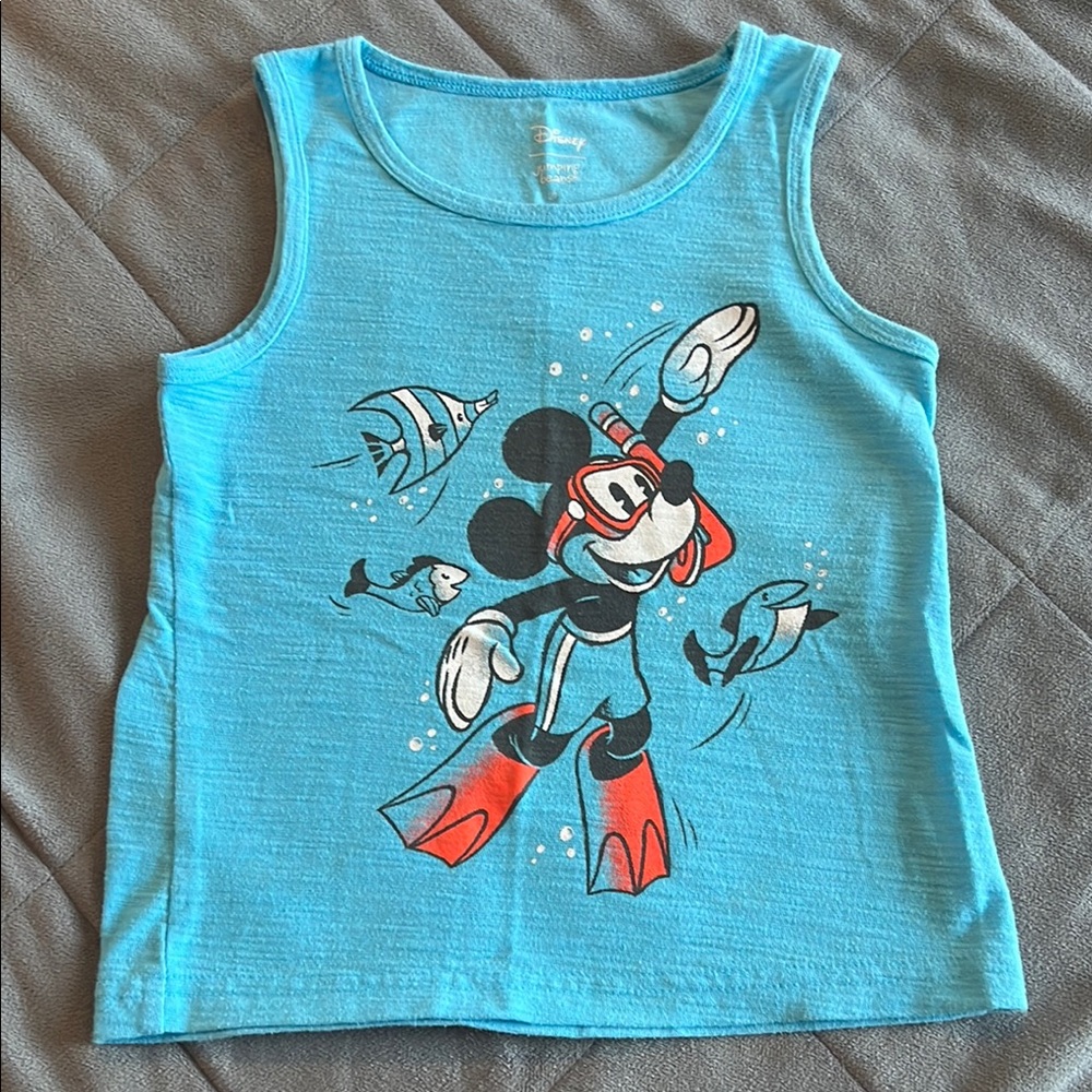 Disney Blue Mickey Mouse Tank Top